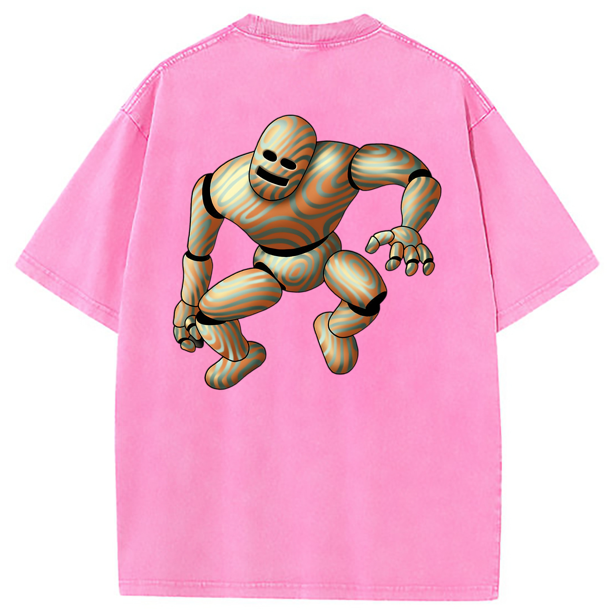 （画像用） ドラゴンクエスト Doragon Kuesuto Dragon Quest 綿100% ヴィンテージ風 半袖Tシャツ（背面プリント）